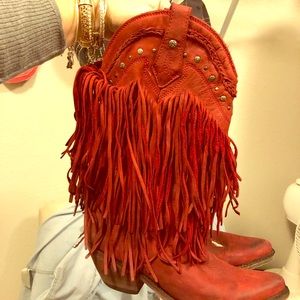 Liberty Black fringe cowboy boots